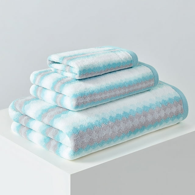 Bath Towels Set, Thick Soft Absorbent, Quick Drying Fabric, Gentle on Skin, for Bathroom Home Use, Multicolor