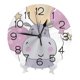thumbnail image 2 of Reloj de pared con diseño de hipopótamo africano rosa para niños, con forma de estrella, silencioso, de 10 pulgadas, estilo rústico retro, decorativo para sala de estar, cocina, hogar, baño y, 2 of 7