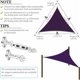 thumbnail image 2 of Toldo parasol de primera calidad, cubierta exterior de alta calidad, perfecto para jardines y terrazas, 3 x 3 x 3 m, transpirable, fácil instalación, resistente al viento, con cuerdas duraderas para, 2 of 5