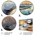 thumbnail image 3 of Designart "Golden Sands Beach Photo XVII" Nautical & Beach Metal Wall Art, 3 of 5