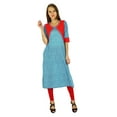 thumbnail image 1 of Phagun Kurta Bollywood Indienne de Designer pour Femmes Kurti Ethnique Tunique en Coton Robe, 1 of 5