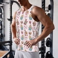 thumbnail image 5 of Fotbe happy Easter Pattern Men's Quick Dry Workout Tank Top Gym Muscle Tee Fitness Bodybuilding Sleeveless T Shirt Breathable Workout Shirt-XX-Large, 5 of 7