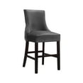 thumbnail image 3 of Open Box Meridian Furniture Hannah Collection Soft Velvet Counter Stools, 3 of 7