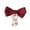 Burgundy, variant on Delicate Bow Heart Y2K-Style Side Clip Bow Hair Clip Sweet Girls Cute Bow Style Tassels Pearls Balletcore