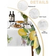 thumbnail image 2 of Yellow Lemon Table Cloth, Floral Flower Butterfly Watercolor White Waterproof Tablecloth for Rectangle Tables, Reusable Washable Fabric Table Cover for Restaurant Kitchen Dining Tables 54"x108", 2 of 6