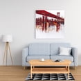 thumbnail image 2 of Pont Rouge - Toile 36"x36 Pouces - Impression à la Demande, 2 of 5