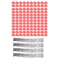 thumbnail image 3 of Adornos en forma de corazón Papel de aluminio Decoraciones colgantes decorativas reutilizables exquisitas brillantes, 3 of 8