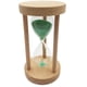 thumbnail image 3 of Reloj de arena con marco de madera, juguete infantil para la cocina o el baño. Verde 12min, 3 of 7