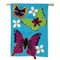 thumbnail image 2 of Evergreen Summer Butterflies Applique House Flag, 28 x 44 inches, 2 of 2