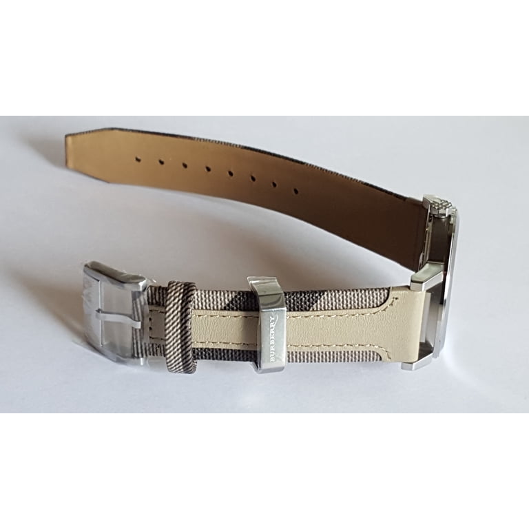 Burberry Silver Dial with Cream Strap Watch Burberry BU9021 Women main image 3