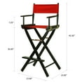 thumbnail image 7 of 30" Director's Chair Black Frame-Red Canvas, 7 of 7