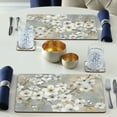 thumbnail image 5 of Cala Home "Blossoms" 4-Pack Premium Decorative Hardboard Cork Back Tabletop Placemats, 5 of 7