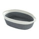 thumbnail image 2 of Cesta de cuerda de algodón Cesta de regalo vacía multiusos Cesta tejida con asa para blanco gris, 2 of 9