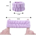 thumbnail image 3 of 4 Pairs Face Washing Wristbands Wrist Spa Washband Microfiber Wrist Wash Towel Band Wristband Scrunchies for Washing Face Absorbent Wrist Sweatband for Women Prevent Liquid from Spilling, 3 of 5