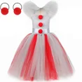 thumbnail image 3 of Disfraz de payaso Pennywise para niña, disfraz de tutú elegante para fiesta de carnaval, disfraz de Joker espeluznante para Halloween, ropa para niños, 3 of 5