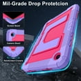 thumbnail image 4 of Decase Tablet Case for Samsung Galaxy Tab A9+ / A9 Plus 11" 2023 (SM-X210/X216/X215) with Kickstand & Shoulder Strap,Tri-Layer PC+TPU Back Cover,Heavy Duty Case for for Tab A9+ Tablet Women Men,H, 4 of 7