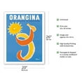 thumbnail image 2 of Orangina has Orange Pulp (A La Pulpe D’Orange) - Vintage Advertising Poster by Bernard Villemot c.1965 - Fine Art Matte Paper Print (Unframed) 20x26in, 2 of 4