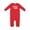 Red, variant on Pap Pap's Fishing Buddy with White Text Baby Romper Coveralls
