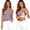 Purple, variant on WEIWEN Camisole Tops for Women Built in Bra Tank Top Bras No Underwire Yoga Tank Tops Casual Summer Running Athletic Workout Padded Cami Shirts Green, XXXXL