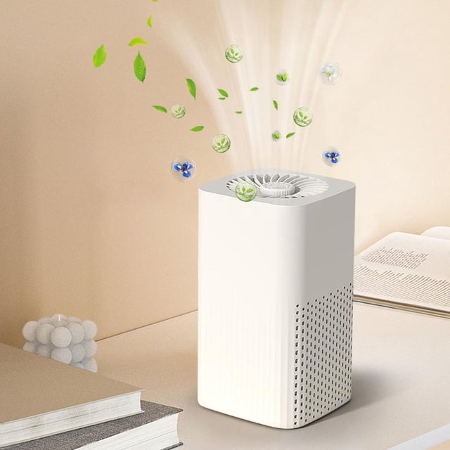 Feltree USB Purifier for Home and Car, Portable Mini Air Cleaner with Quiet 20dB Operation, USB Powered, for Small Rooms Office Desktop Indoor Air Filtration and Purification