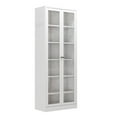 thumbnail image 5 of Tcbosik 72" Tall Storage Cabinet with 2 Glass Doors, Metal Display Cabinet with Adjustable Shelves, Kitchen Pantry Cabinet, Floor Standing Cupboard for Living Room, Dining Room, White, 5 of 10