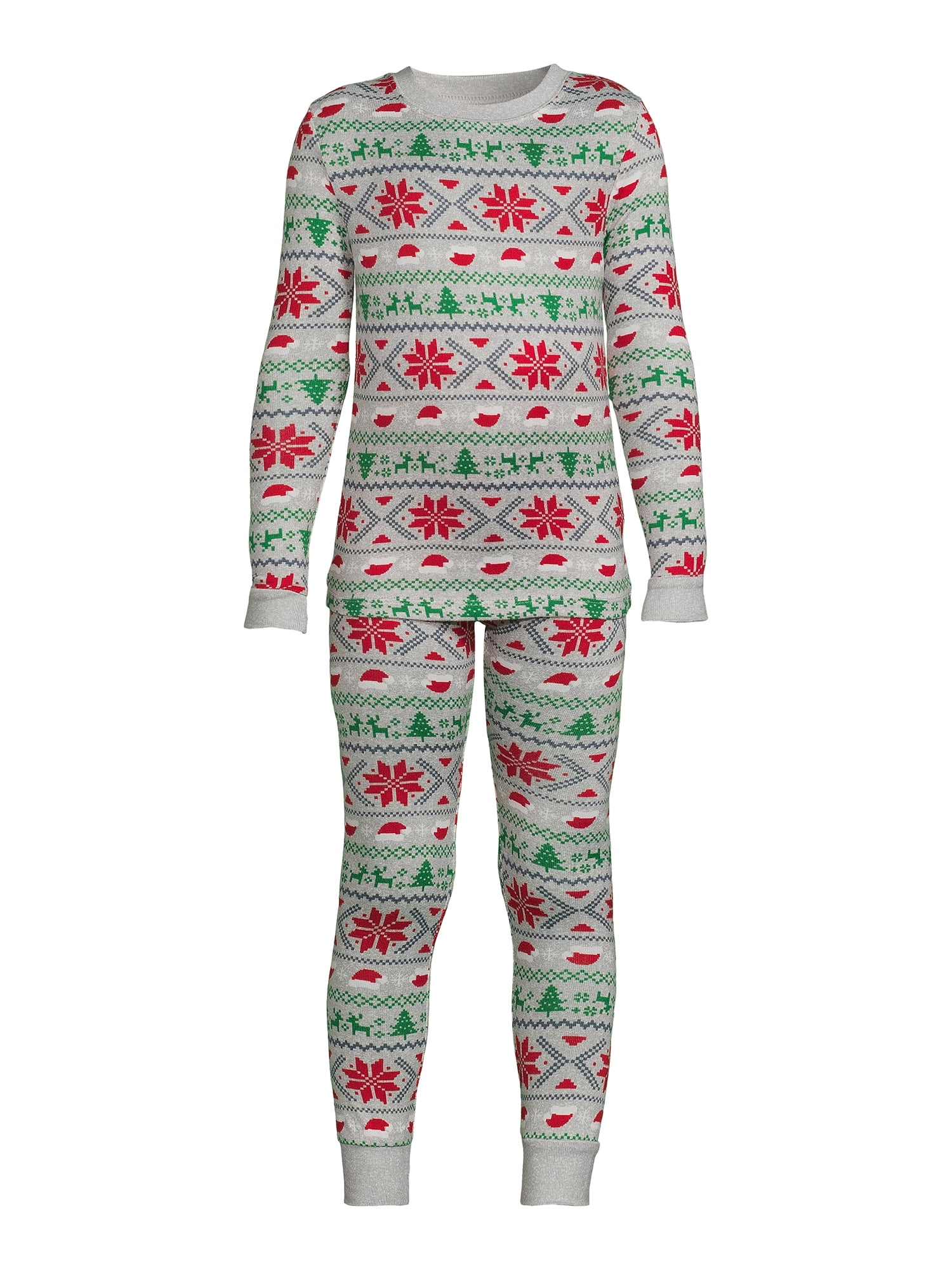 Pyjama 2 Pièces Fille Holiday Christmas - Thème Noël, Taille 7-8 Ans (Medium)