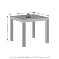 thumbnail image 3 of Furinno Simple Square Coffee Table, Side Table, Black, 3 of 7