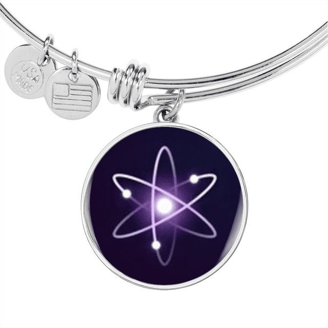 Cosmos (ATOM) Bracelet en Acier Inoxydable Ou or 18k Cercle