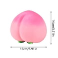 thumbnail image 7 of Jumbo Peach Squish Toys, 6" Pink Fruit Taba Squish Toys, Stress Balls, Gifts, 7 of 7