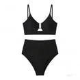 thumbnail image 5 of Conjuntos de bikini tankini para mujer Trajes de baño de bloques de color Traje de baño de dos piezas con tirantes anchos y soporte Traje de baño de dos piezas para mujer Trajes de baño tankini para m, 5 of 5