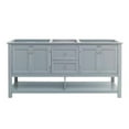 thumbnail image 2 of Fresca Manchester 72" Double Sinks Traditional Wood Bathroom Cabinet in Gray, 2 of 4