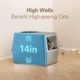 thumbnail image 5 of XL Stainless Steel Litter Box, Metal Cat Litter Box with Lid for Large Cats & Multiple Cats, Odor Control, Anti-Leak & Easy Clean, Rectangle Lid, 5 of 9
