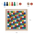 thumbnail image 2 of Juego de serpientes y escaleras Gothink Wooden, educativo para niños, 2 of 7