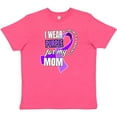 thumbnail image 3 of Inktastic Alzheimers Awareness I Wear Purple For My Mom Youth T-Shirt, 3 of 5