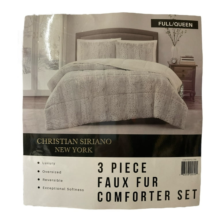 Christian Siriano New store York Faux Fur 3-Piece Comforter Set