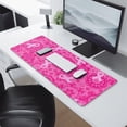 thumbnail image 2 of Long Mouse Pads for Desk,Pink Ribbon Pattern Desk Mats on Top Of Desks, Desk Mouse Pad Extra Large with 3mm Non-Slip Base and Stitched Edge for Gaming,Office,Work,Home 31.5x11.8in, 2 of 5