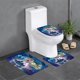 thumbnail image 1 of Mansión Embrujada Juego de 3 alfombras de baño de coral fleece: tapete de baño + alfombra de inodoro en forma de U + funda de tapa de inodoro en forma de O, 1 of 6