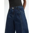 thumbnail image 5 of Scoop Women’s Pleated Wide Leg Jeans, Sizes 0-18, 5 of 6