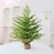 thumbnail image 1 of Árbol de Navidad de Escritorio de 24 Pulgadas con Simulación de Pe, Decoración Flocada con Luz, Decoración Interior, Adornos de Regalo Navideños, 1 of 6