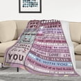 thumbnail image 2 of Granddaughter Blanket 60"x50",Granddaughter Gifts from Grandma, Birthday Graduation for Granddaughter from Grandparents, Gifts for Granddaughter, Granddaughter Gift Ideas, 2 of 6