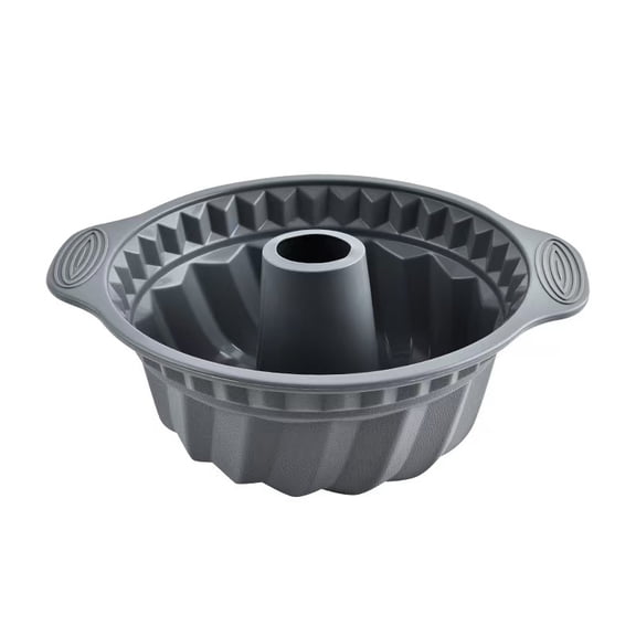 10 Inch Silicone Novelty Cake Pan, Bunte cake Pans, Pound Cake Baking Pan Non-Stick, Fluted Cake Pan with Heavy Grade Steel Frame and Handles for Baking Cake, Bunte Cake, Birthday, Party