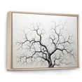 thumbnail image 2 of Designart "Monochrome Scene Depicting Solitude Among Sycamore Trees II" Tree Sycamore Floater Framed Canvas Prints, 2 of 5