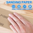 thumbnail image 3 of 20Pcs Wet Dry Sandpaper, High Grit 1000/2000/3000/5000/7000 Sandpaper Sheets Assortment For Wood Metal Polishing Automotive Sanding, 9 X 3.6 Inch, 3 of 7