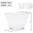 thumbnail image 2 of 50 Pack Plastic Clear Dessert Cups,Disposable Small Cake Cups,Yogurt Parfait Container,Reusable Appetizer Cups,Ice Cream Mousse Tasting Cups,for Home Party Picnic 2 Oz, 2 of 7