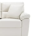 thumbnail image 5 of Contemporary PU Leather Couch Set for Living Room or Office, Sofa and Loveseat White-Fortmok, 5 of 9