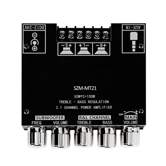 2x50W 200W 2.1 Channel 5.2 Subwoofer Digital Power Amplifier Board Stereo for Home