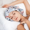thumbnail image 6 of Pofeuu Sea Horse And Corals Print Silk Bonnet for Sleeping, Satin Hair Bonnets, Soft Elastic Band Silk Sleep Cap, Hair Wrap, 6 of 6