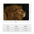 thumbnail image 4 of XMXT Non-Slip Area Rug, Lion Mane Hair Painting Polyester Rugs for Living Room, 72 x 48 inches Black, 4 of 9