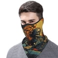 thumbnail image 3 of Windproof Sports Face Mask Protection Mesh Breathable Balaclava for Outdoor Activities, Skull Heavy Metal Rock Skeleton Cool, 3 of 7