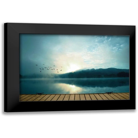 PI Studio 14x11 Black Modern Framed Museum Art Print Titled - Waterside